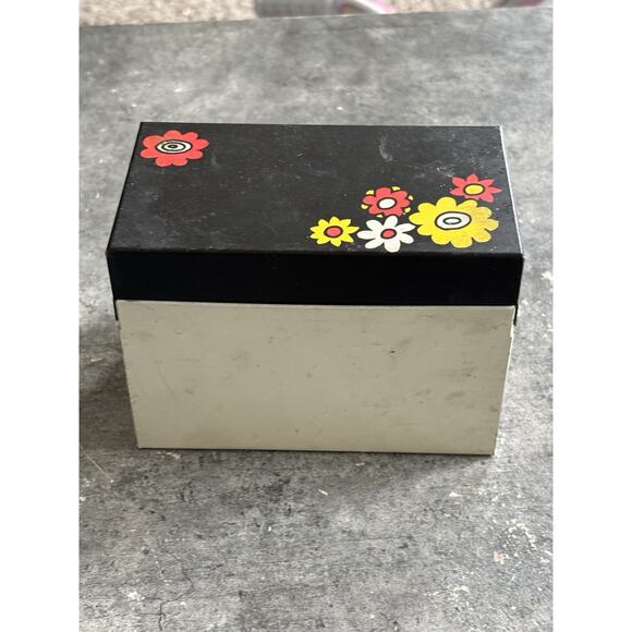 Ohio Art Flower Power Recipe Box 1970s - Picture 4 of 8
